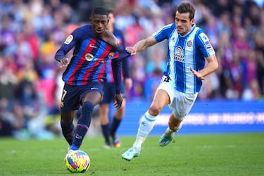 Ousmane Dembélé y Brian Olivan.