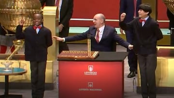 Lo que le dijo el niño a su compañero tras cantar ‘el Gordo’: nos ha robado el corazón