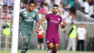 Keylor, ante el City.