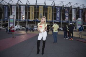 Daniella Chavez, presente en el Azteca para el Clásico Joven