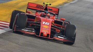 Charles Leclerc (Ferrari SF90). Singapur, F1 2019. 
