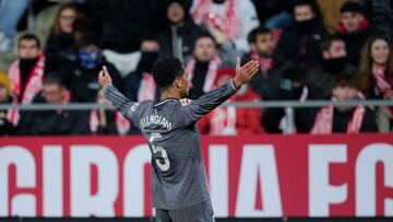 Bellingham celebró así el 0-1.