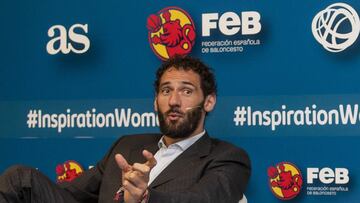 Jorge Garbajosa, en el segundo 'Inspiration Women' organizado por la FEB y el Diario As.