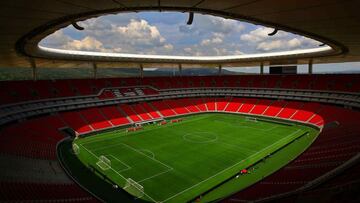 Estadio Arkon antes de un partido