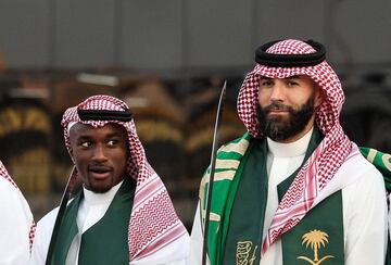 El look de Benzema y sus compañeros por el día nacional saudí