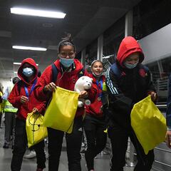 Selección Sub 17 regresa a Colombia, así fueron los homenajes