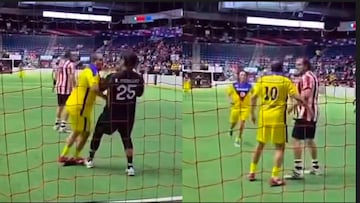 Así fue la agresión del Cuau en partido de leyendas