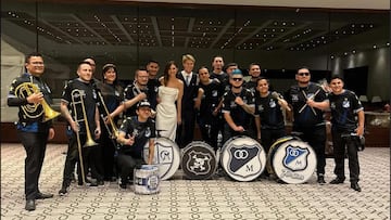 Una boda con identidad azul: Llinás se casó y así lo celebró