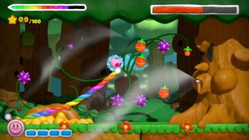 Captura de pantalla - Kirby and the Rainbow Curse (WiiU)