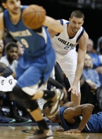 Chandler Parsons, en el partido del lunes ante los Wolves de Ricky.