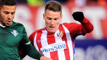 Gameiro con el Atlético.