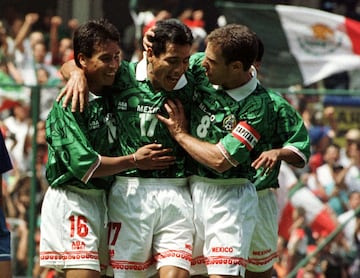 Mexico's home kit for the 1998 World Cup in France.