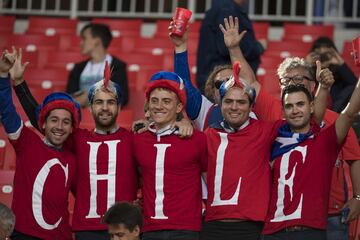 Así vivieron los hinchas de la Roja la previa del duelo