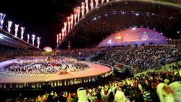 JUEGOS ASI&Aacute;TICOS. El estadio Khalifa, para 50.000 espectadores, durante la inauguraci&oacute;n en 2006.
 