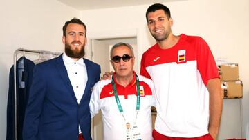 Sergio Rodríguez, Alejandro Blanco y Felipe Reyes.