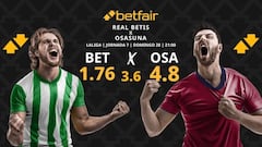 Real Betis vs. CA Osasuna: horario, dónde ver, pronósticos y clasificación