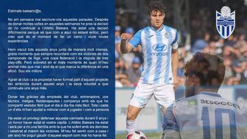 El capitán Fullana, se va tras seis años de blanquiazul