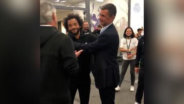 Marcelo conoce a su ídolo Paolo Maldini y le pide una foto