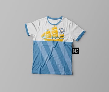 ¿Cómo serían las camisetas de los equipos basadas en su escudo?