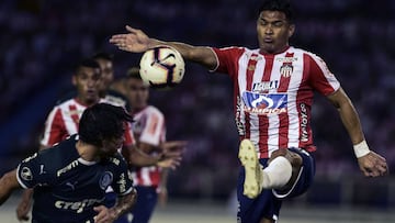 Te&oacute;filo Guti&eacute;rrez en el partido entre Junior vs Palmeiras