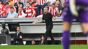 Ernesto Valverde durante un partido.