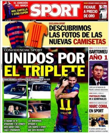 Portadas de la prensa deportiva