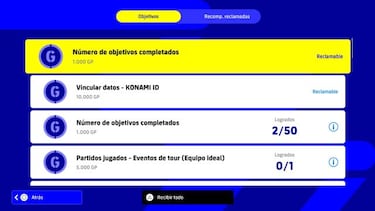 eFootball 2022: qué son los Objetivos y cómo conseguir recompensas