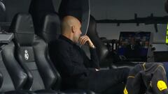 La reacción viral de Guardiola al escuchar a Ancelotti antes del partido