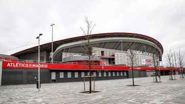 Imagen del Wanda Metropolitano durante la crisis del COVID-19.