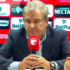 La tristeza de Jorge Luis Pinto al perder en El Campín