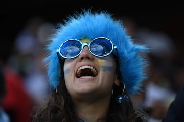 Seguidora de la selección de Uruguay.