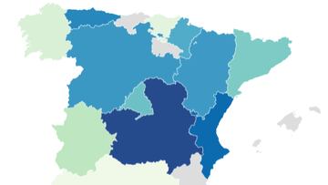 Las comunidades m¨¢s afectadas por gripe, COVID y virus respiratorios: el mapa de incidencia en Espa?a