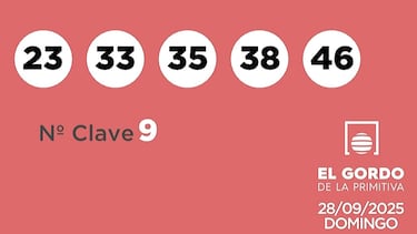 Gordo de la Primitiva: comprobar los resultados del sorteo de hoy, domingo 28 de septiembre