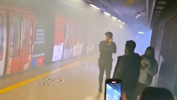 Nuevo caos en el Metro de Santiago: una explosión generó este registro que ya es viral