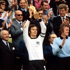 How many trophies did Beckenbauer win with Bayern, Germany? How many Ballons d’Or?