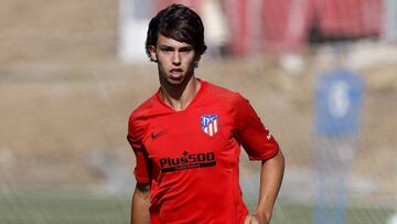 Joao F&eacute;lix en un entrenamiento. 