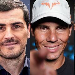Troleo general a la foto de Casillas, Nadal y Alejandro Sanz en Hollywood