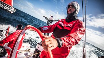 Leg 7 from Auckland to Itajai, day 03 on board MAPFRE, Guillermo Altadill stearing. 19 March, 2018.