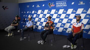 La rueda de prensa de MotoGP.