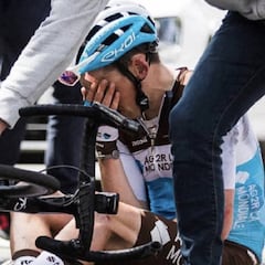 Dan Martin y Bardet denuncian el robo de sus velocímetros tras sus caídas en la Volta