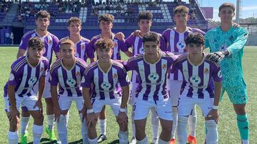 Primer once del Real Valladolid Juvenil, con nueve vallisoletanos.