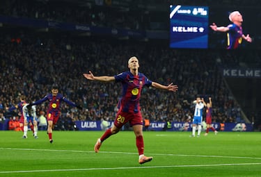 Recibió un pase de Fermin López y rompió con un disparo perfecto hacia la escuadra, adelantando al Barcelona cuando más lo necesitaba.