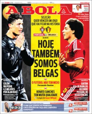 Portadas de la prensa mundial