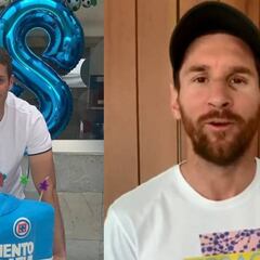 Santiago Giménez, hijo del ‘Chaco’, recibe felicitación de Messi