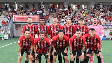 Formación del Salerm en su partido de presentación