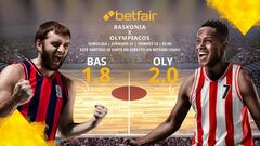 Baskonia Vitoria-Gasteiz vs. Olympiacos BC: horario, TV, estadísticas, clasificación y pronósticos