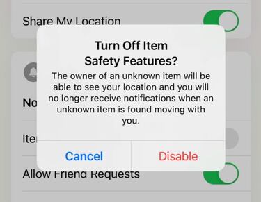 Tu iPhone te avisará si llevas una AirTag que no es tuya