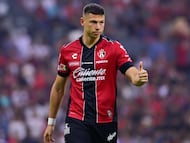 during the 14th round match between Atlas and Monterrey as part of the Liga BBVA MX Varonil, Torneo Clausura 2026 atJalisco Stadium, on April 11, 2026 in Guadalajara, Jalisco, Mexico.