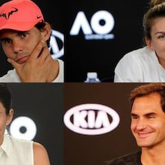 Así llegan los principales favoritos al Open de Australia