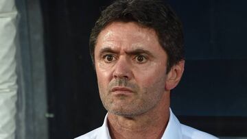 France&#039;s head coach Sylvain Ripoll attends the Group C match of the U21 European Football Championships between France and Croatia on June 21, 2019 at the Olympic Stadium of Serravalle in San Marino. (Photo by Andreas SOLARO / AFP)